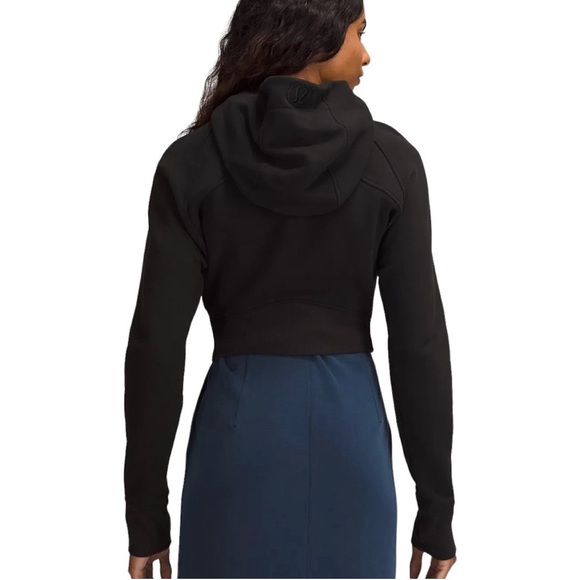 Lululemon Scuba Black Full-Zip Cropped Hoodie - Picture 3 of 9